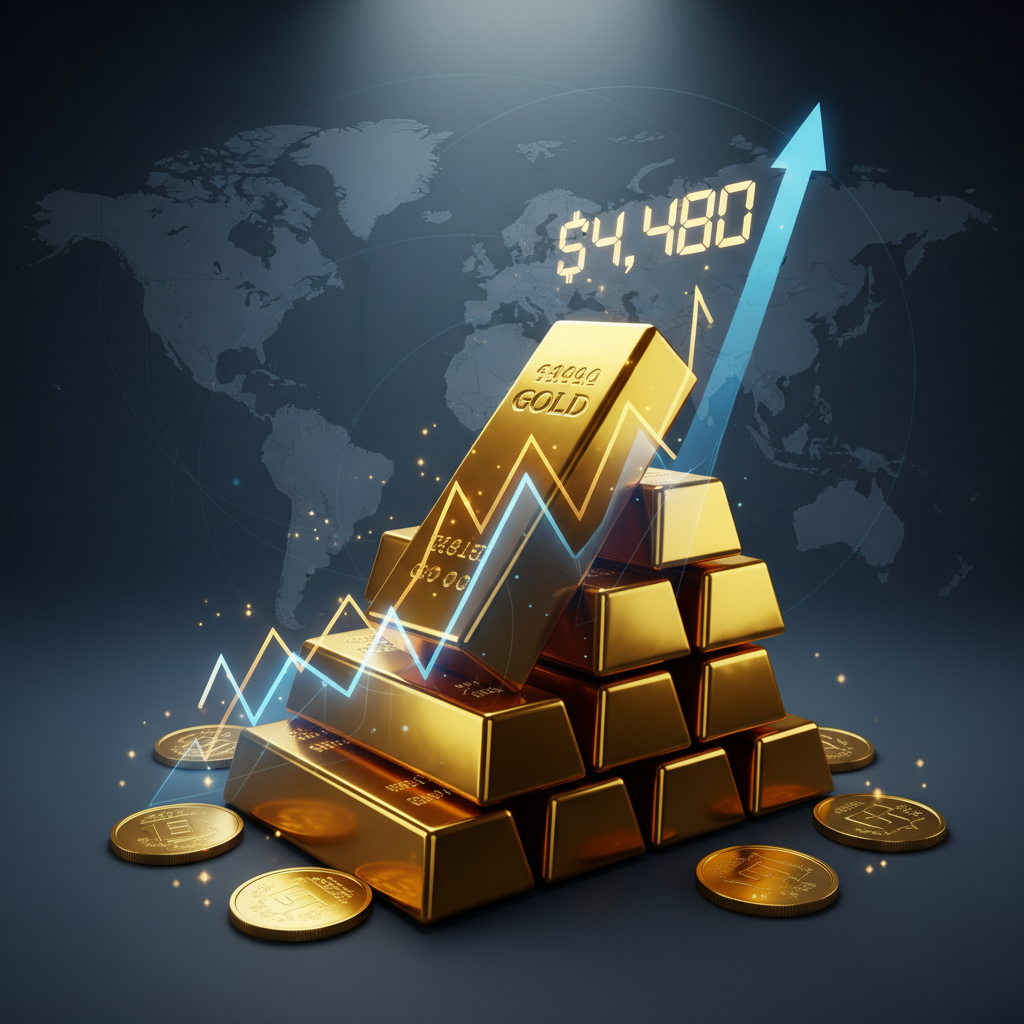 सोने की कीमत में आया भूचाल! जानें क्यों $4,480 के पार पहुंचा सोना, क्या है आगे की राह?